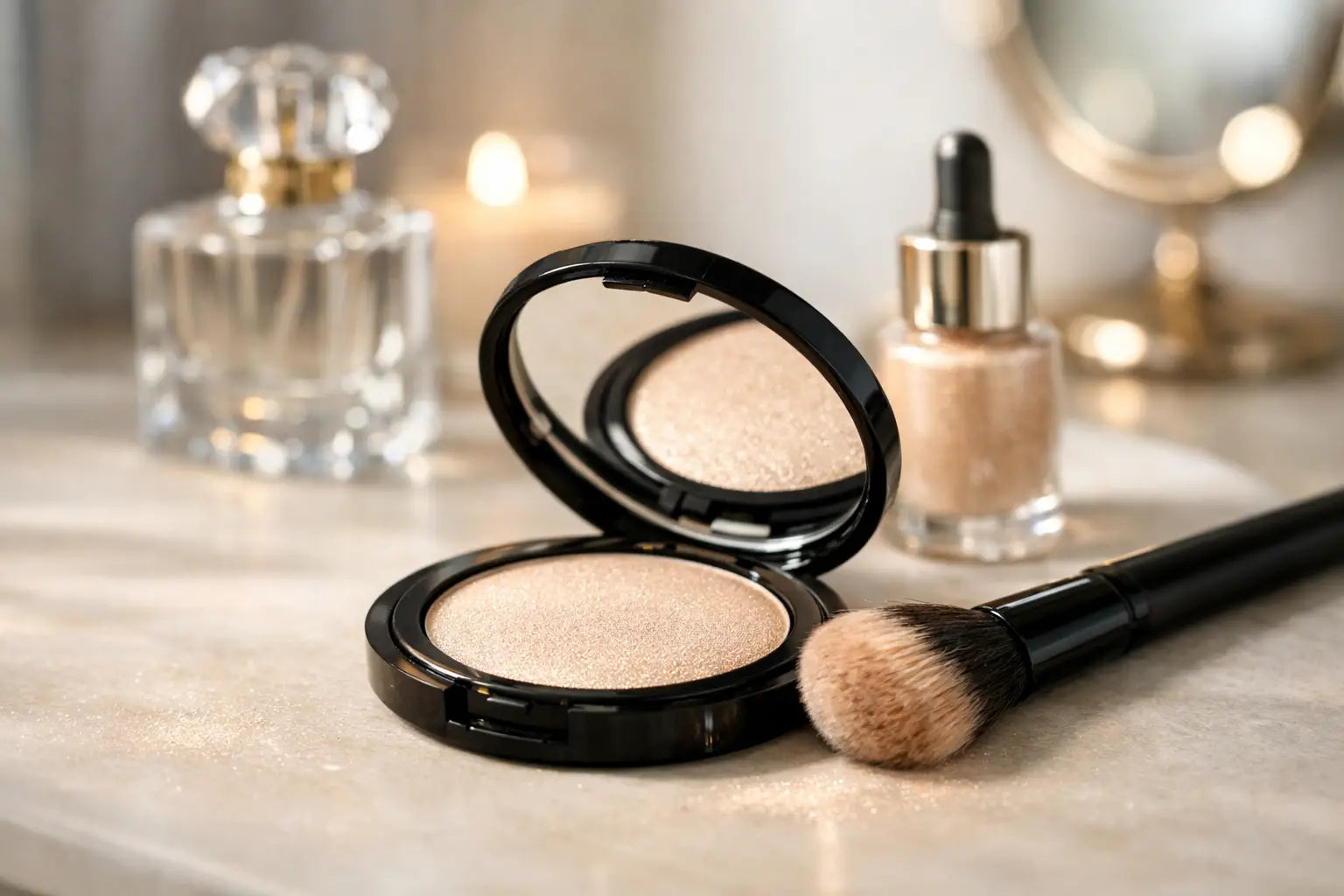 How to Wear Luminizing Powder for a Refined Glow
