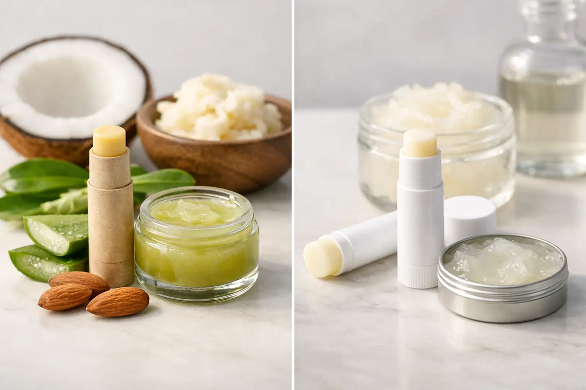 Vegan Lip Balm vs Petroleum Balm Compared